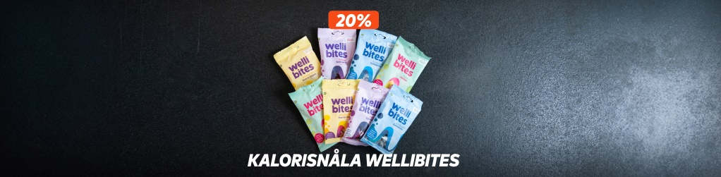 20% rabatt p hela sortimentet frn Wellibites